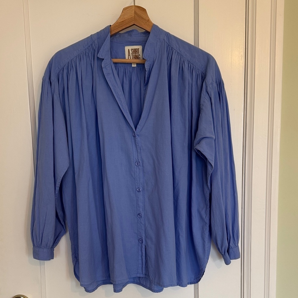 A Shirt Thing - Flora Cabo blouse Sz L - Picture 5 of 13